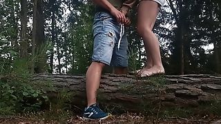 A Stranger Fucked Me Doggystyle After I Sucked Him In The Forest