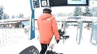 Real Inexperienced Public Blow-job In Ski Lift