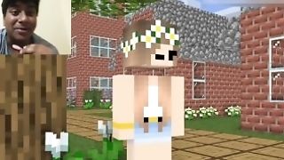Skimpy Alex Stucked And Helped By Rich Herobrine Minecraft Game Reaction